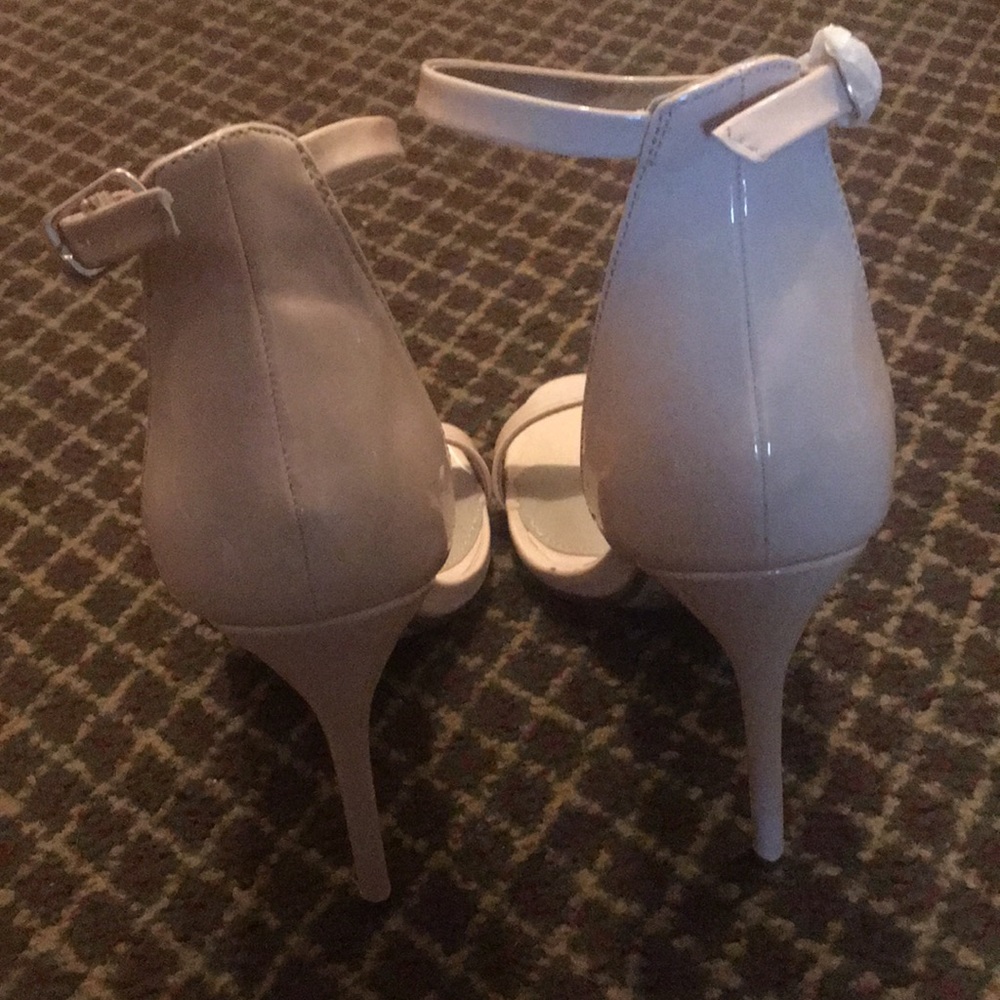 Nude Open Toe Heels - Picture 3 of 4
